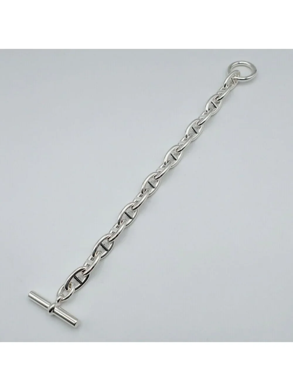 Hermes Chaine D'ancre GM Bracelet 925 Silver 15 Links